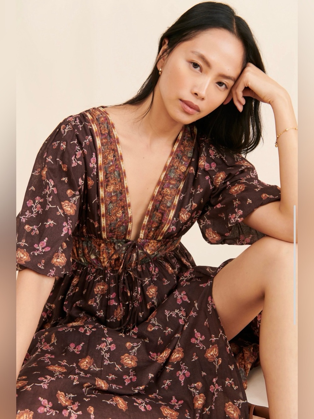 NWT Free People Lynette Maxi Dress Size Small - Picture 3 of 9